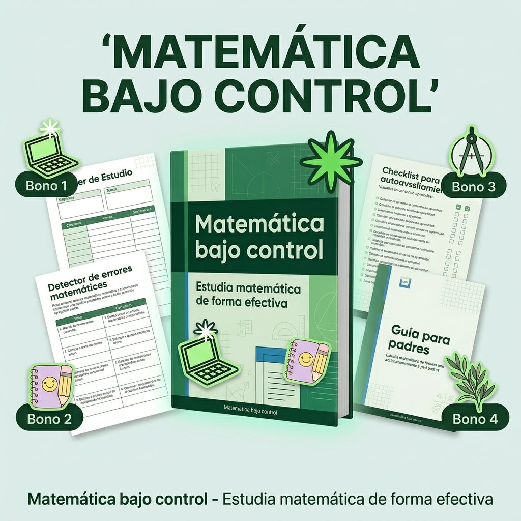 Matemática bajo control - Estudia matemática de forma efectiva